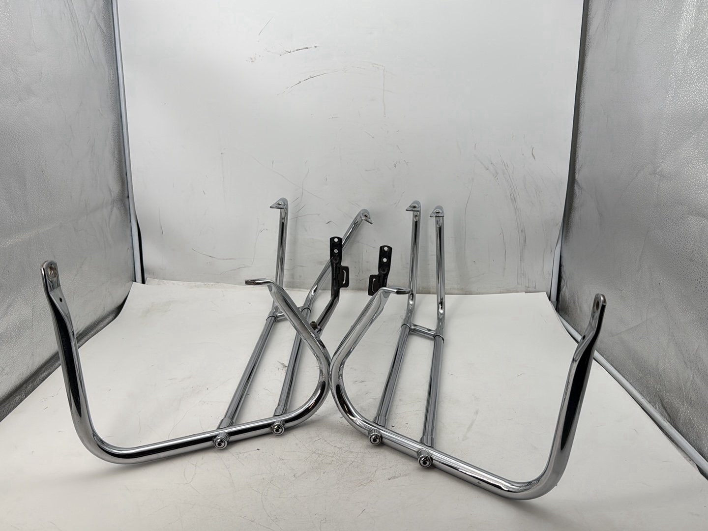 2007 Harley Touring FLHTP Electra Glide Police OEM Rear Left Right Saddlebag Guard Rails Bar