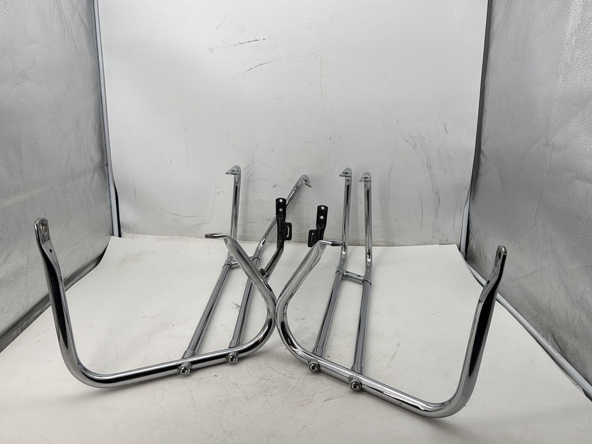 2007 Harley Touring FLHTP Electra Glide Police OEM Rear Left Right Saddlebag Guard Rails Bar