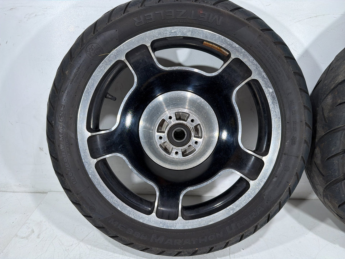 2009 Harley Street Glide Touring FLHX OEM Front & Rear Wheel Rim Tire 17" 16"