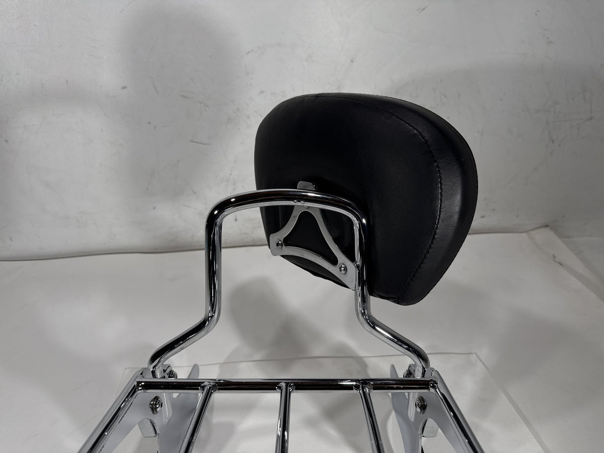 2004 Harley Road King Touring Classic OEM Rear Sissy Bar w/ Backrest Cushion Pad