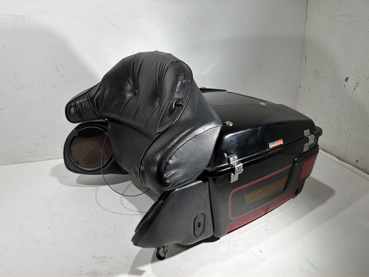 2000 Harley Electra Glide Touring Ultra OEM Pass Backrest Tour Pak Luggage NOKey