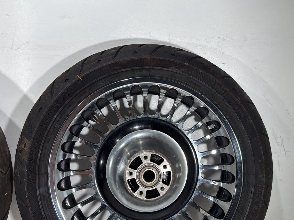 2010 Harley Electra Glide Touring Ultra OEM Front & Rear Wheel Rim Tire 16" 17"