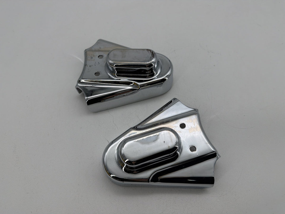 1994 Harley Softail Custom FXSTC Trim Rear Wheel Axle Nut Covers Caps Kuryakyn