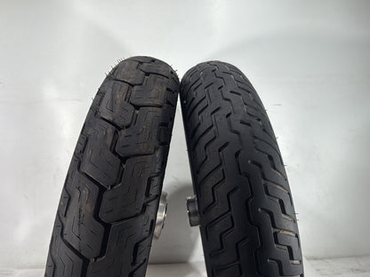 2002 Harley Heritage Softail Classic FLSTC OEM Front Rear Wheel Rim Tire Spoked