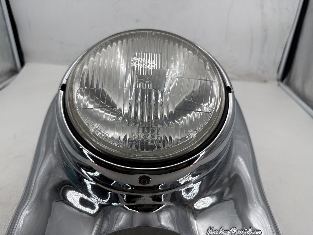93 Harley Electra Glide Touring Headlight Headlamp Head Light Halogen w/ Nacelle