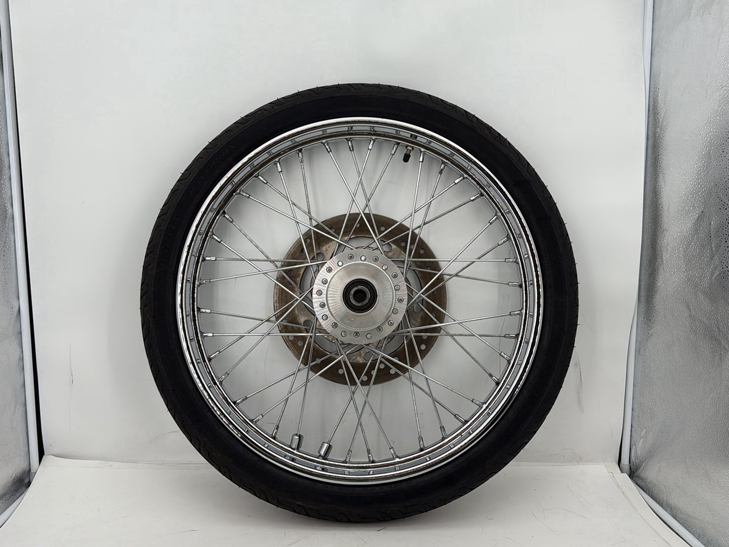 2006 Harley Sportster XL883C 883 Custom OEM Front Wheel Rim Tire Spoked
