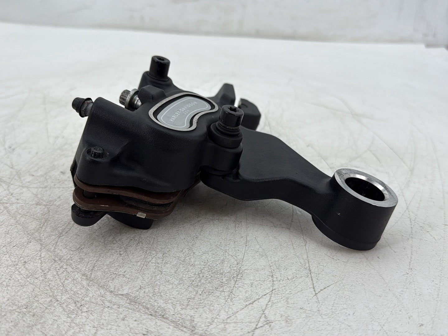 2010 Harley Dyna Fat Bob FXDF OEM Rear Back Brake Caliper w/ Bracket
