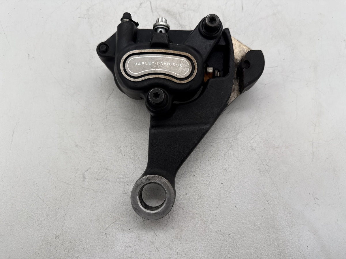 2008 Harley Softail Custom FXSTC OEM Rear Back Brake Caliper w/ Bracket