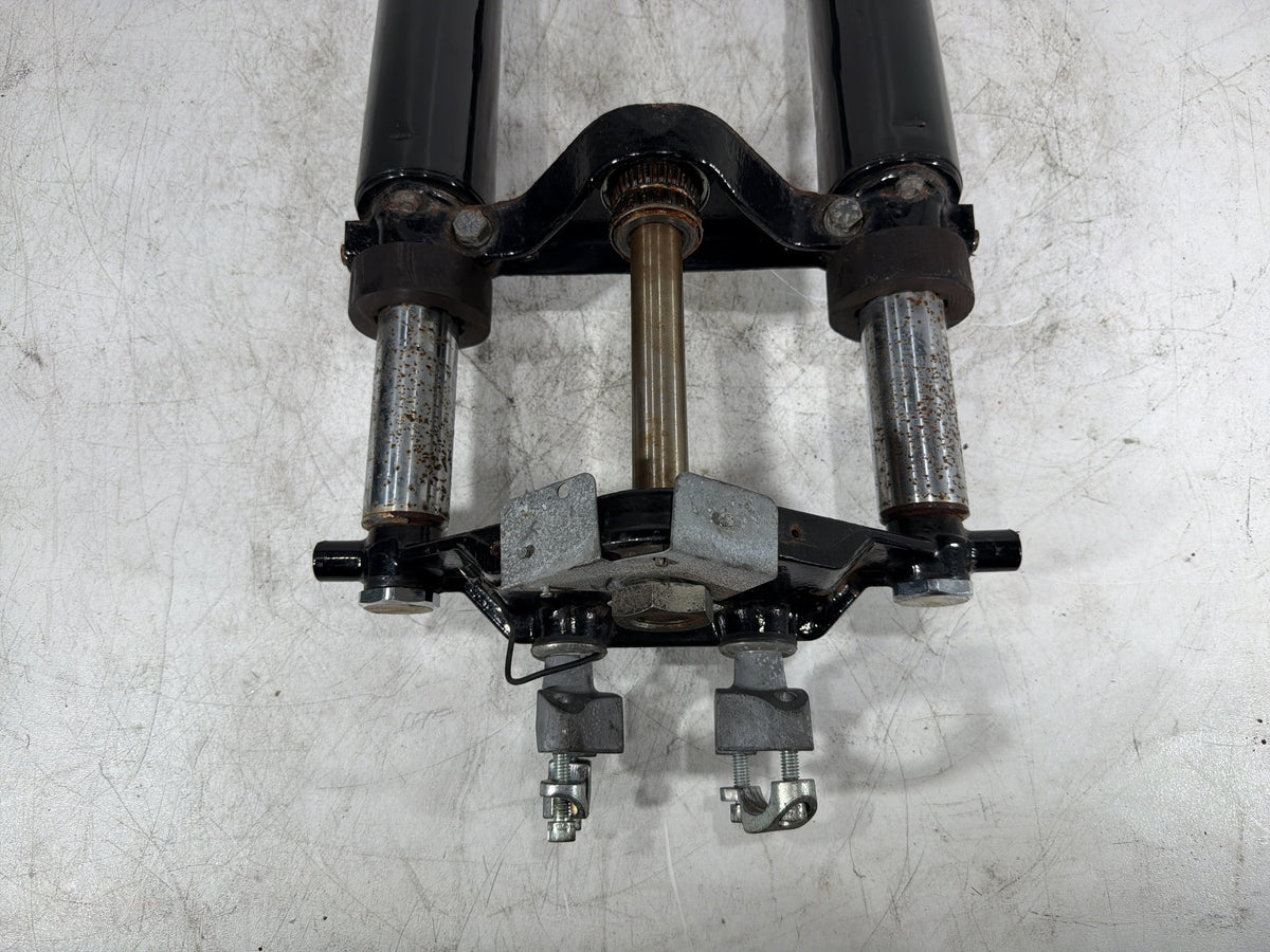 2006 Harley Electra Glide Touring Classic OEM Front Triple Tree Set & LH RH Fork Legs Sliders