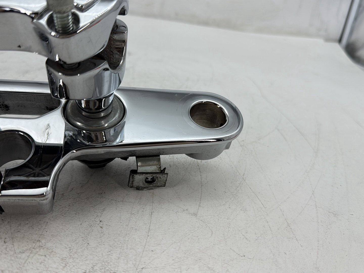1997 Harley Softail Fat Boy FLSTF OEM Front Handlebar Riser Top Clamp Chrome