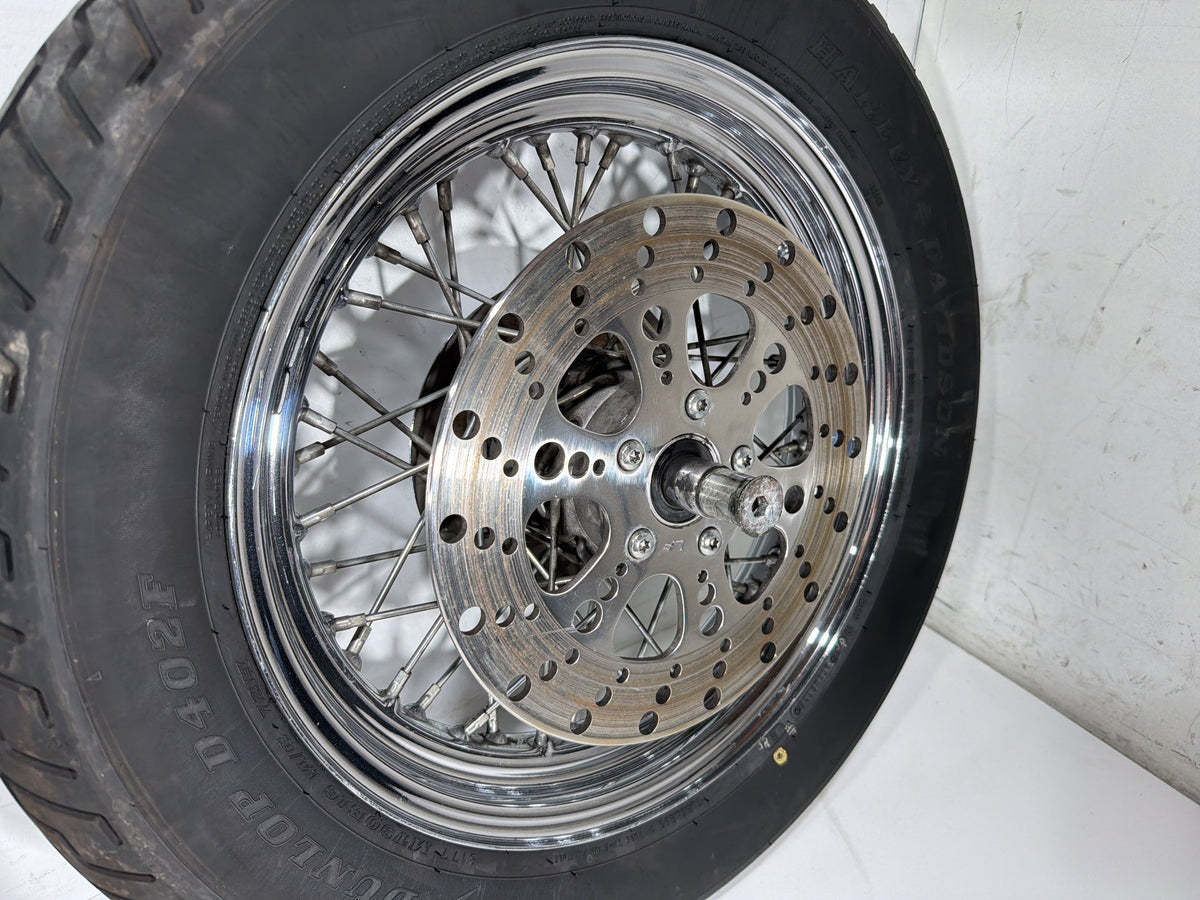 97 Harley Heritage Softail Classic Front Rear Wheel Rim Tire Spoked MT90B16 16"