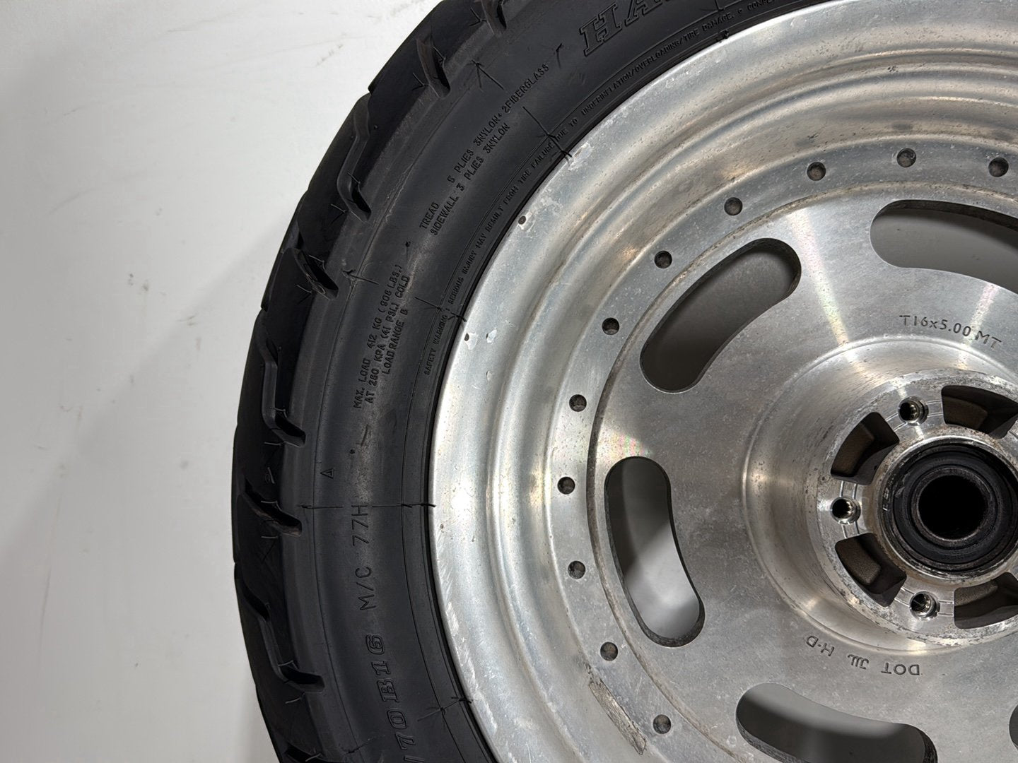 2010 Harley Dyna Fat Bob FXDF OEM Front & Rear Wheel Rim Tire 16"
