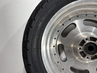 2010 Harley Dyna Fat Bob FXDF OEM Front & Rear Wheel Rim Tire 16"