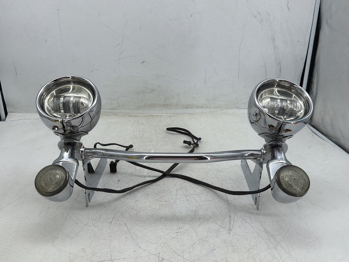 2006 Harley Electra Glide Touring Ultra FLHTCUI OEM Front Turn Signal Indicators Aux Light Bar