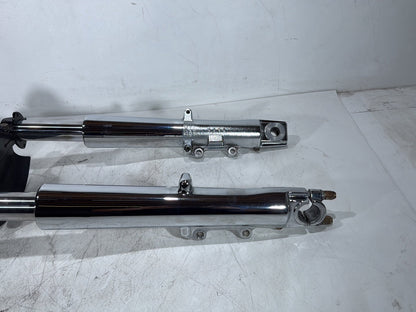 2007 Harley Touring FLHTC Electra Glide Classic OEM Front Triple Tree Set & LH RH Fork Legs Sliders