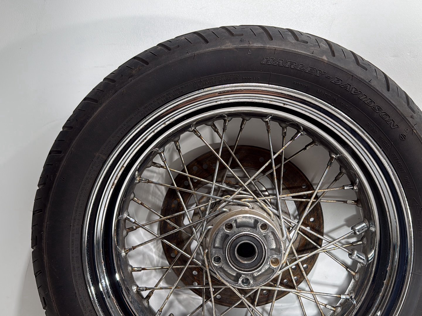 2007 Harley Dyna Street Bob FXDBI OEM Front Rear Wheel Rim Tire Spoked