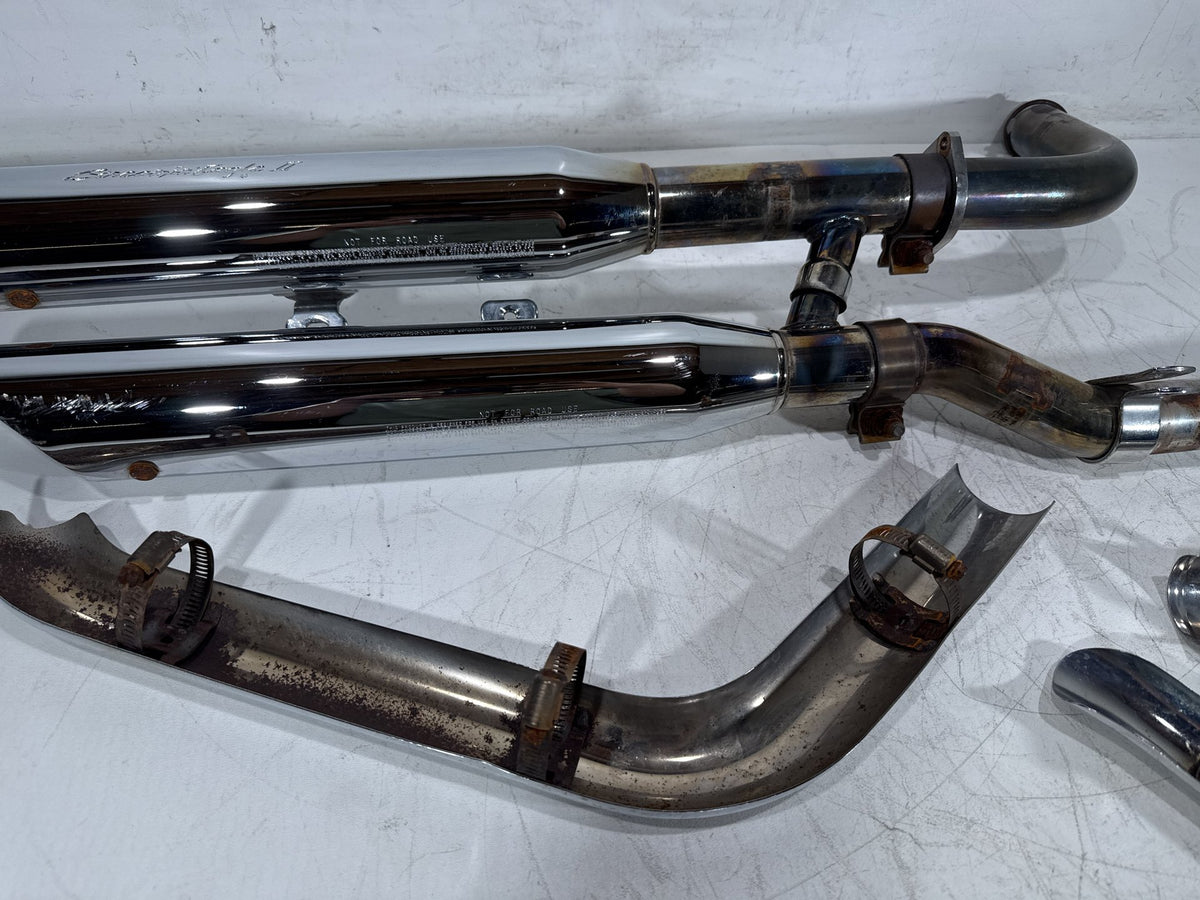 2003 Harley Softail Deuce FXSTDI OEM Exhaust Header Muffler Pipes Screamin Eagle