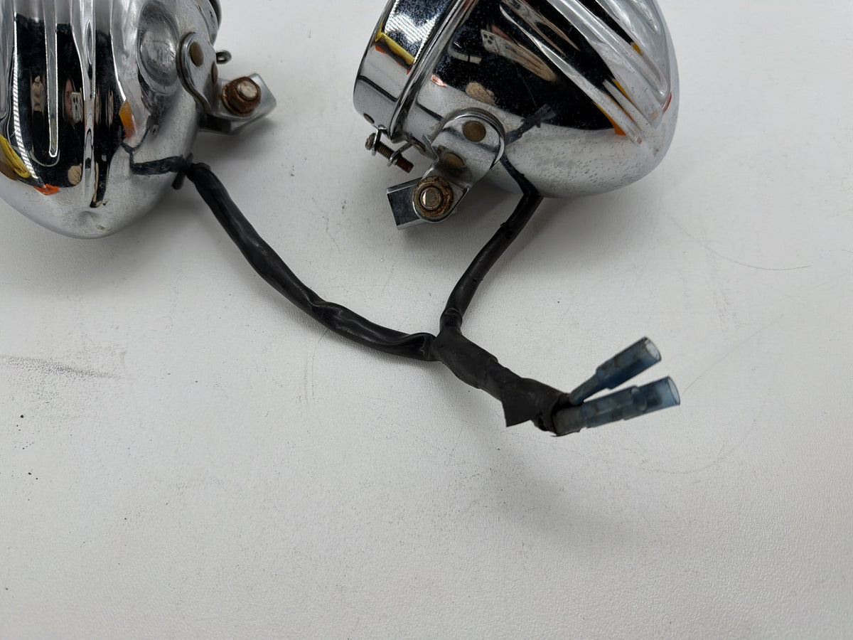 1994 Harley Softail Custom FXSTC OEM Headlight Headlamp Head Light Halogen Dual