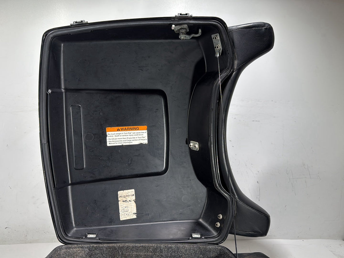 2008 Harley Electra Glide Touring Ultra OEM Pass Backrest Tour Pak Luggage NOKey