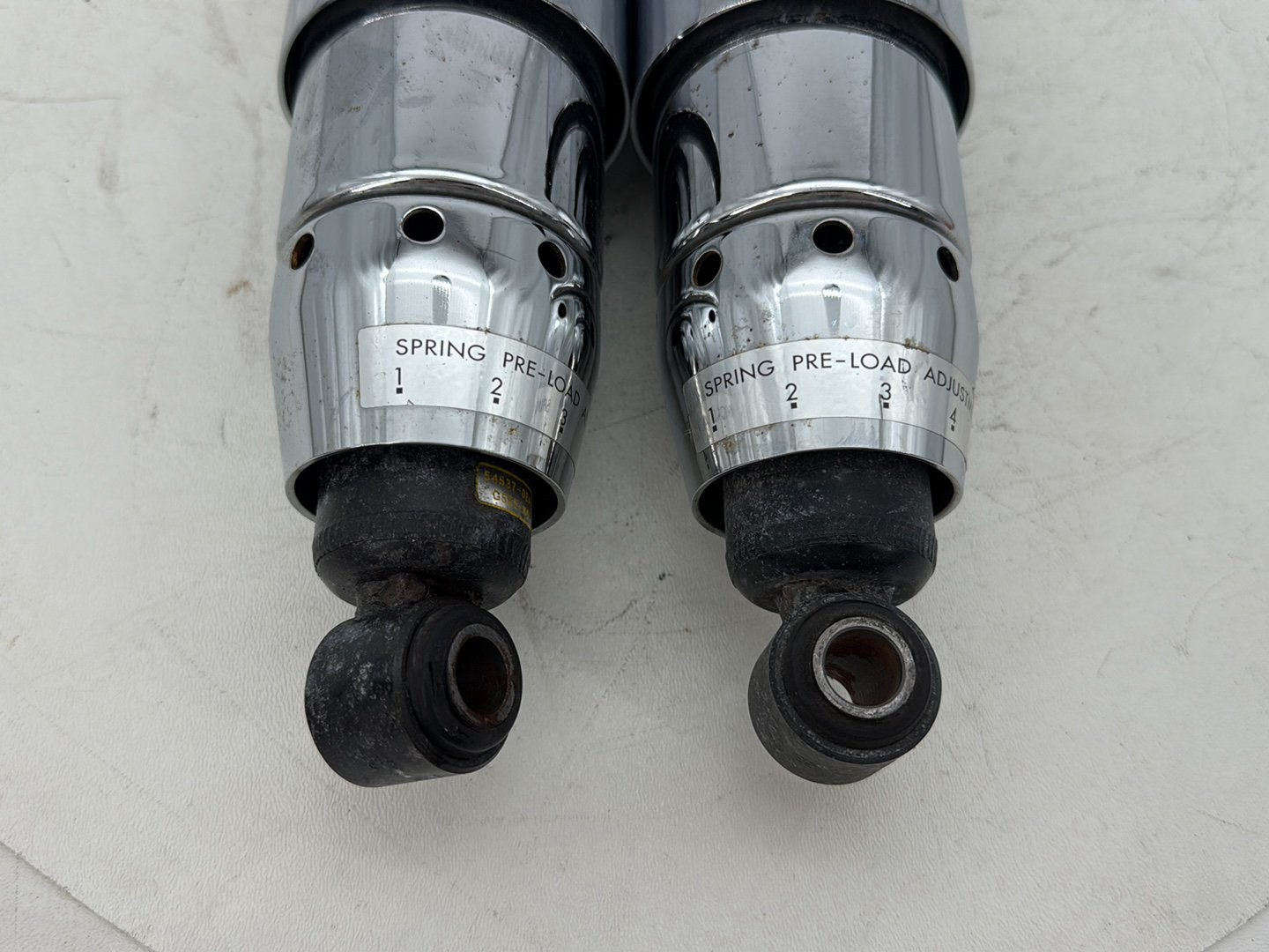 2012 Harley Dyna Fat Bob FXDF 103 OEM Rear Left Right Shock Absorbers