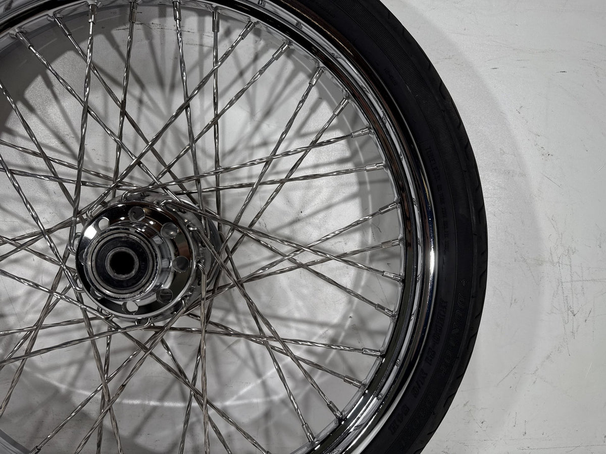 2003 Harley Softail Deuce FXSTDI OEM Front Wheel Rim Tire Spoked 90/80-21 21"
