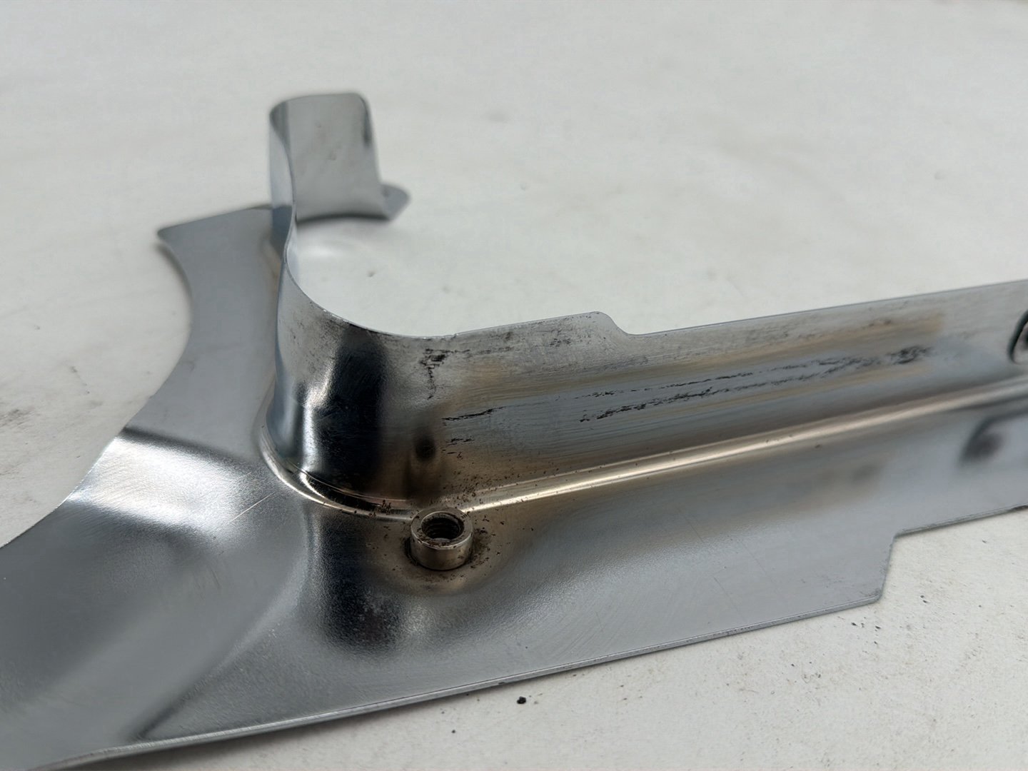2015 Harley Softail Deluxe FLSTN OEM Rear Belt Debris Deflector Guard