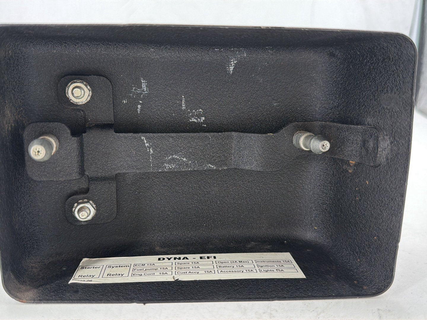 2008 Harley Dyna Fat Bob FXDF OEM Electrical Panel Holder Bracket Carrier Caddy