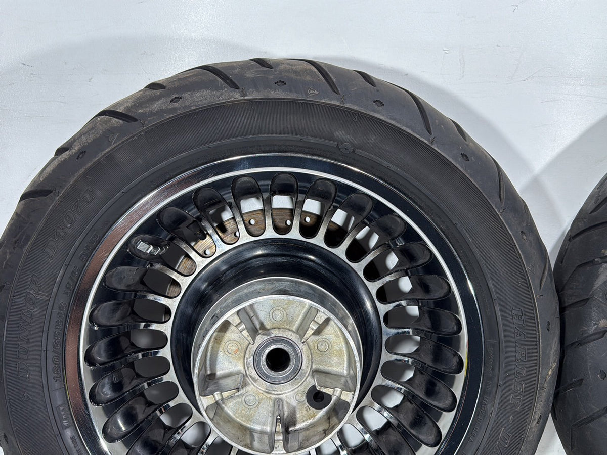 2010 Harley Electra Glide Touring Ultra OEM Front & Rear Wheel Rim Tire 16" 17"