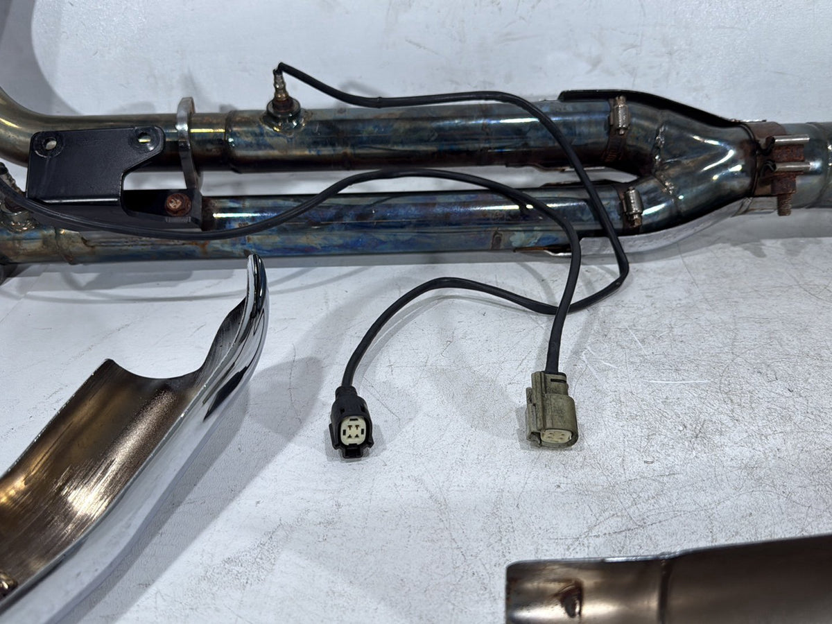 10 Harley Street Glide Touring FLHX Exhaust Header Pipes Muffler Vance & Hines