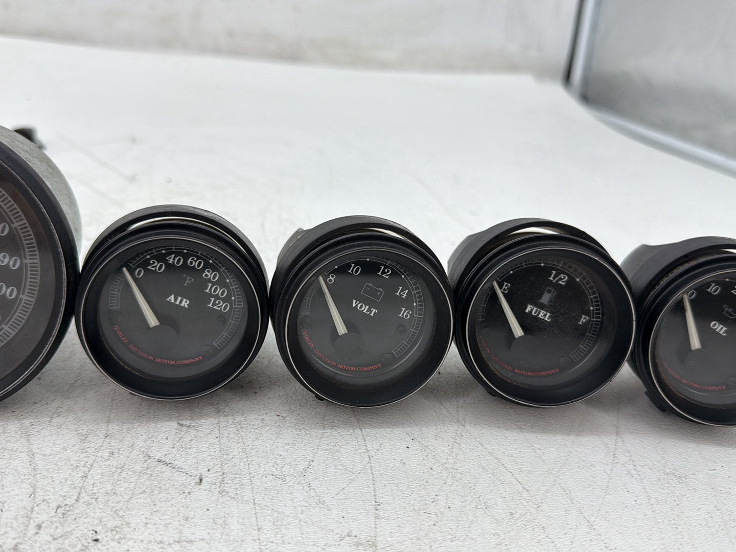 1996 Harley Electra Glide Touring FLHT OEM Air Oil Volt Fuel Tacho Speedo Gauges