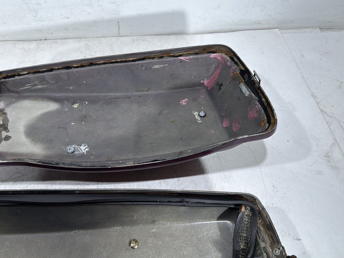 90 Harley Electra Glide Touring Sport OEM Left & Right Saddlebag Lid Cover Caps