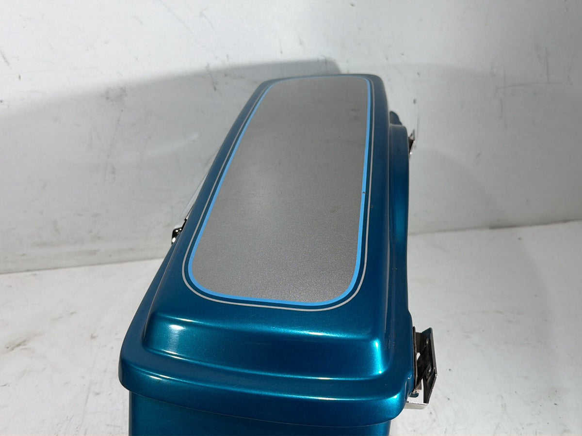 94 Harley Electra Glide Touring Classic Left 1 Saddlebag Luggage NO Key CRACKED