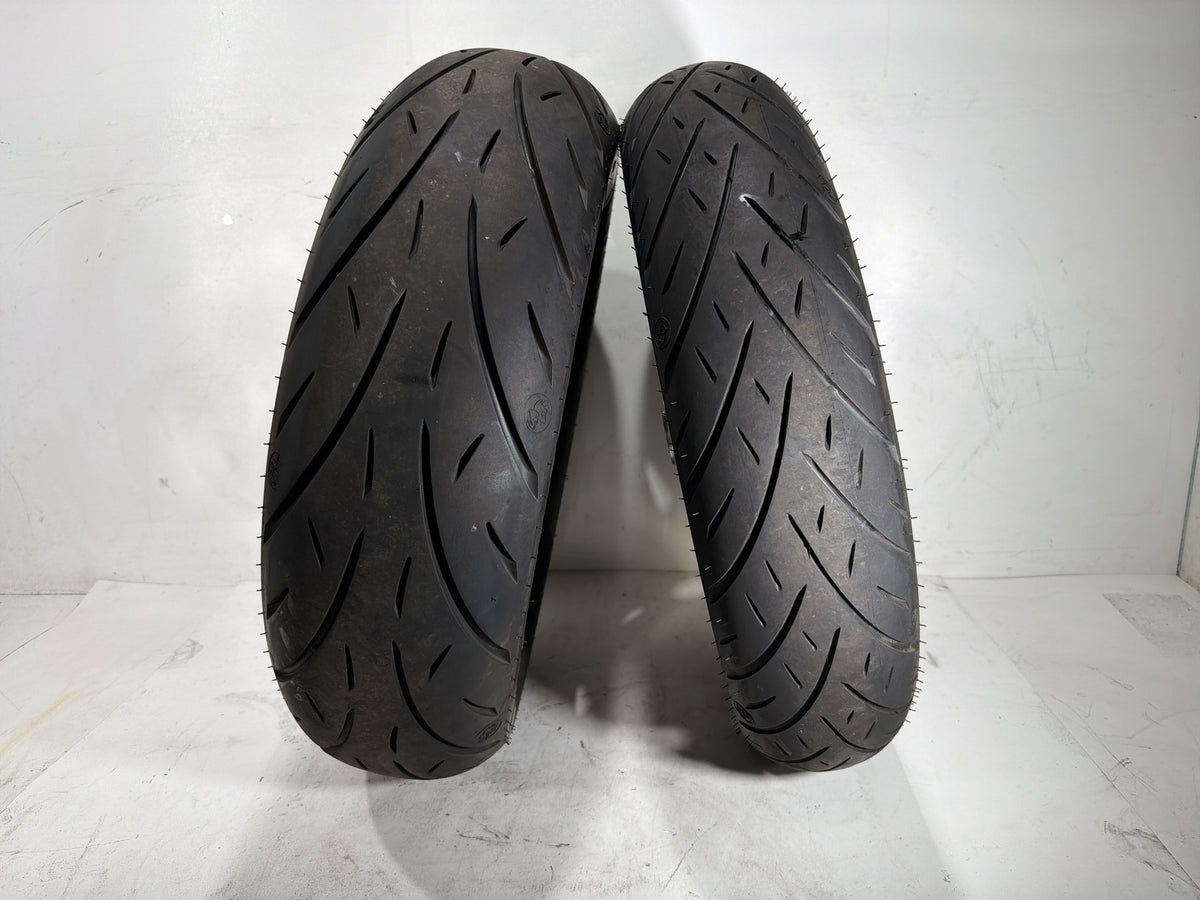 2012 Harley Dyna Fat Bob OEM Front Rear Wheel Rim Tire 130/90B16, 180/70B16 16"