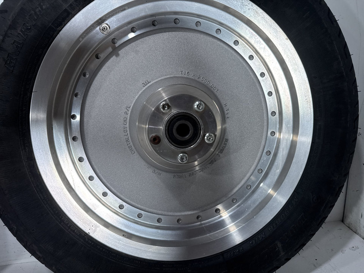 2002 Harley Heritage Softail Classic FLSTC OEM Front & Rear Wheel Rim Tire 16"