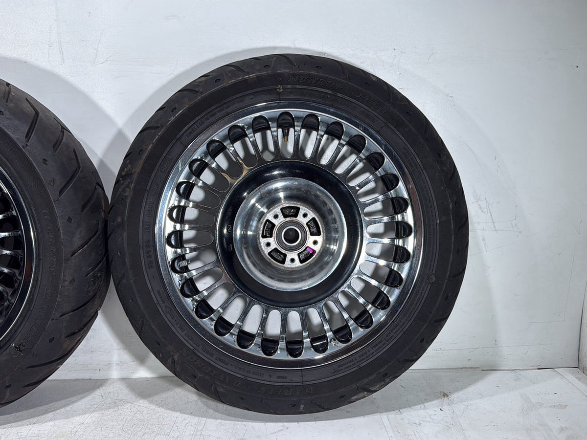 2010 Harley Electra Glide Touring Ultra OEM Front & Rear Wheel Rim Tire 16" 17"