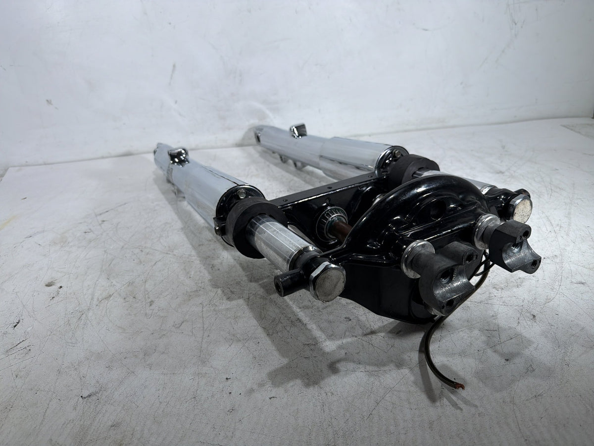 04 Harley Electra Glide CVO Eagle Front Triple Tree Set LH RH Fork Legs Sliders