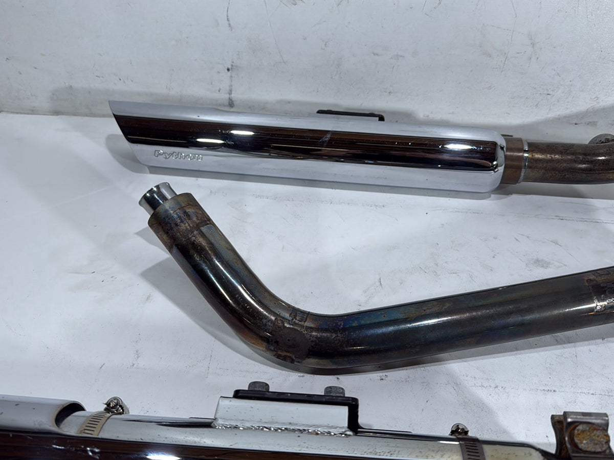 2007 Harley Softail Standard FXST OEM Exhaust Header Pipes Muffler
