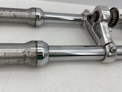 2002 Harley Dyna FXD Super Glide OEM Front Triple Tree Set & LH RH Fork Legs Sliders