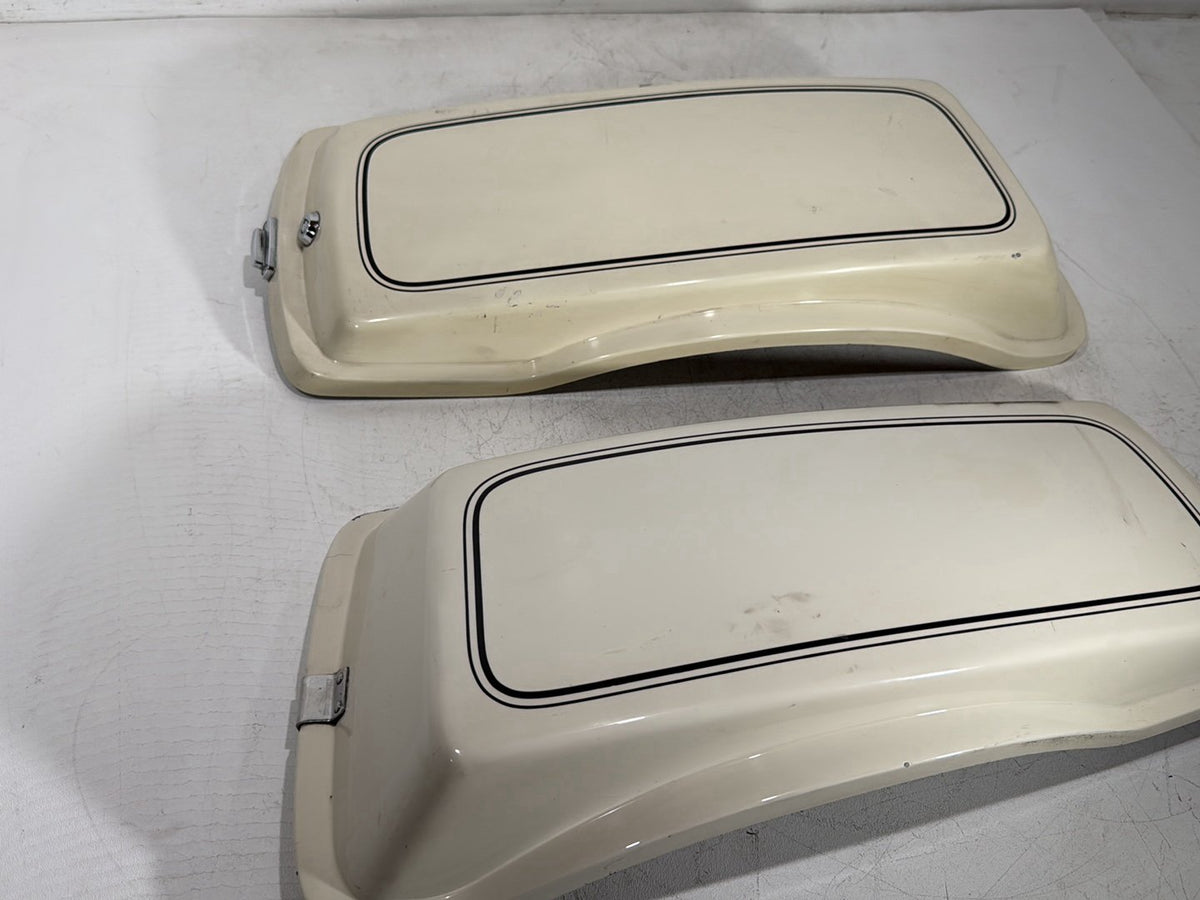 1992 Harley Electra Glide Touring Classic Left & Right Saddlebag Lid Cover Caps