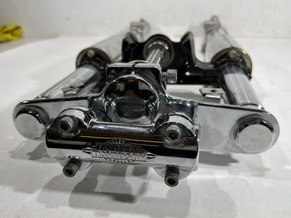 2011 Harley Heritage Softail Classic FLSTC OEM Front Triple Tree Set & LH RH Fork Legs Sliders