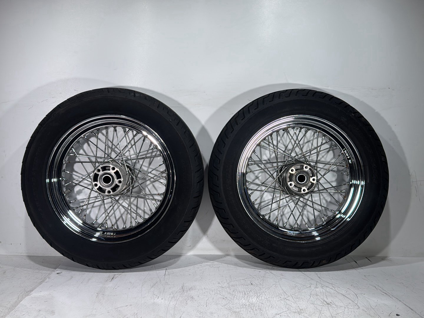 2013 Harley Heritage Softail Classic FLSTC OEM Front Rear Wheel Rim Tire Spoked