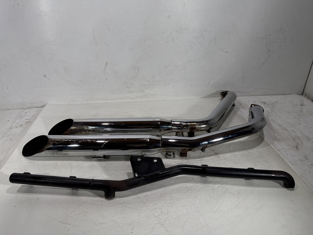 04 Harley Heritage Softail Classic FLSTCI Exhaust Header Pipes Muffler S & S