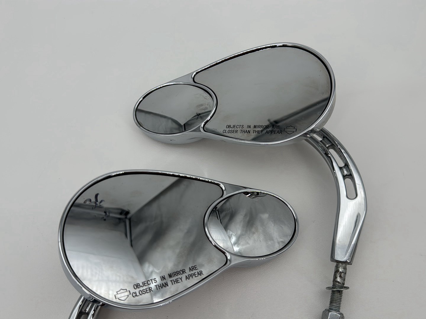 2007 Harley Softail Heritage Classic FLSTC OEM Left Right Rear View Mirror