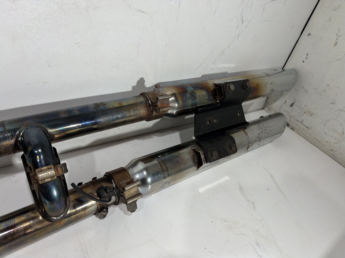 2014 Harley Softail Slim FLS OEM Exhaust Header Pipes Muffler