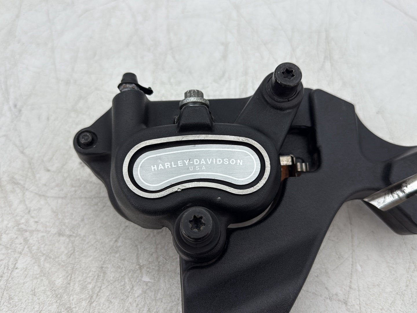 2010 Harley Dyna Fat Bob FXDF OEM Rear Back Brake Caliper w/ Bracket