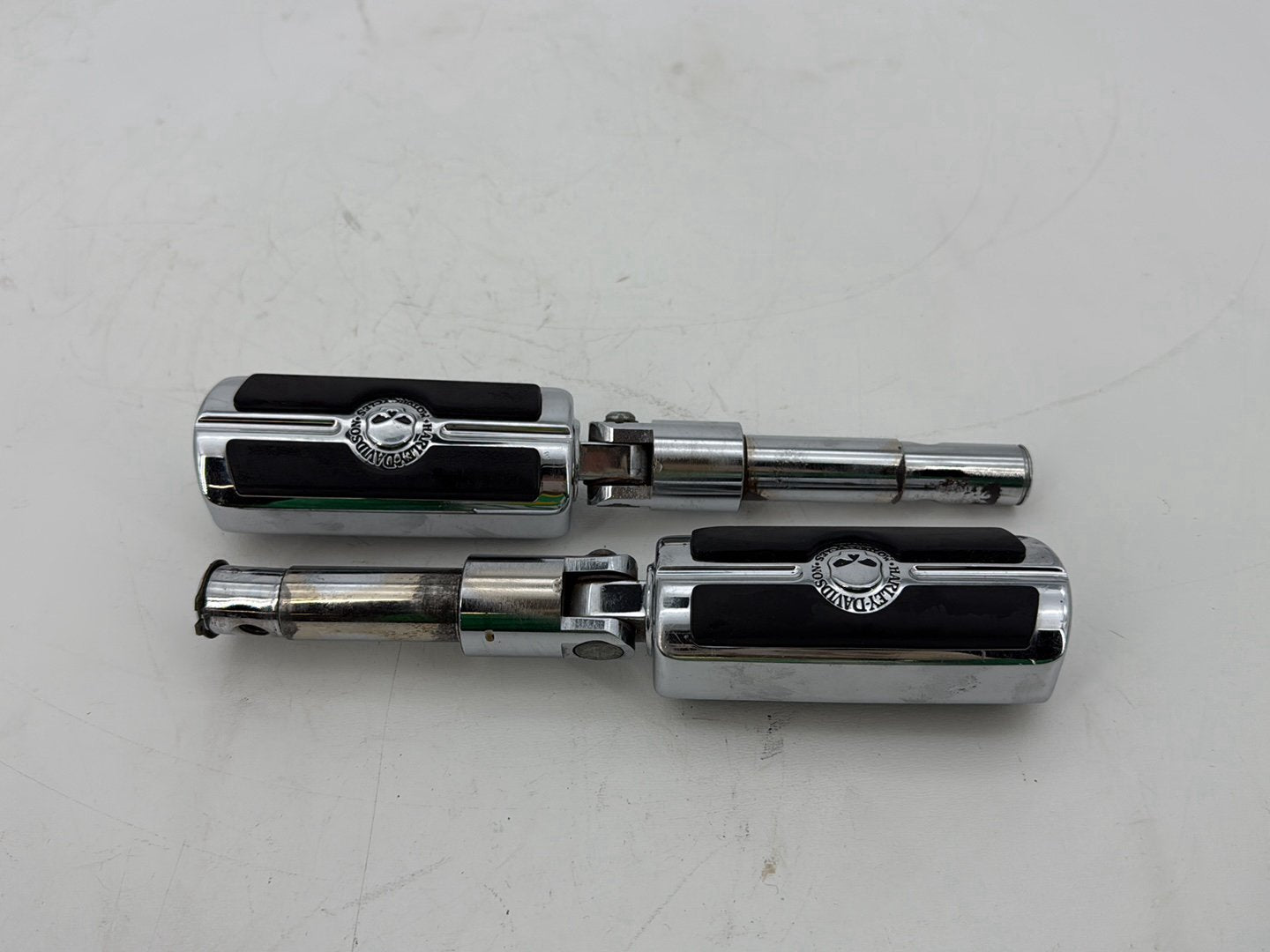 2009 Harley Sportster XL1200C 1200 Custom OEM Left & Right Driver Step Foot Rest Pegs