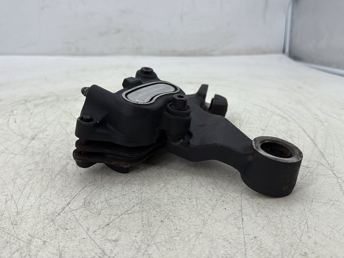 2012 Harley Dyna Super Glide Custom FXDCI OEM Rear Back Brake Caliper w/ Bracket