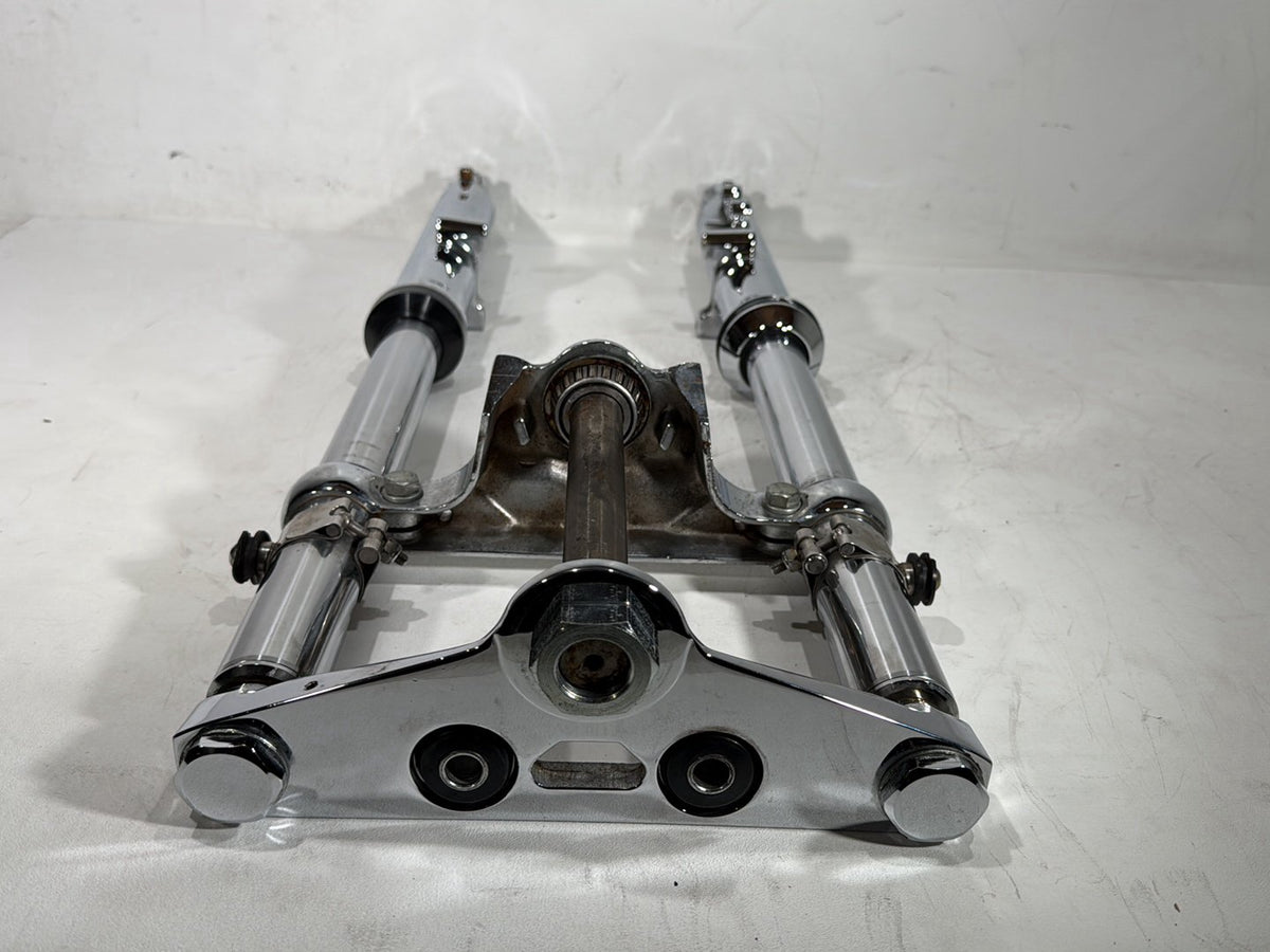 2000 Harley Dyna Wide Glide OEM Front Triple Tree Set & LH RH Fork Legs Sliders