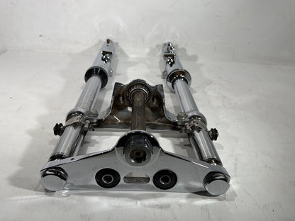 2000 Harley Dyna FXDWG Wide Glide OEM Front Triple Tree Set & LH RH Fork Legs Sliders