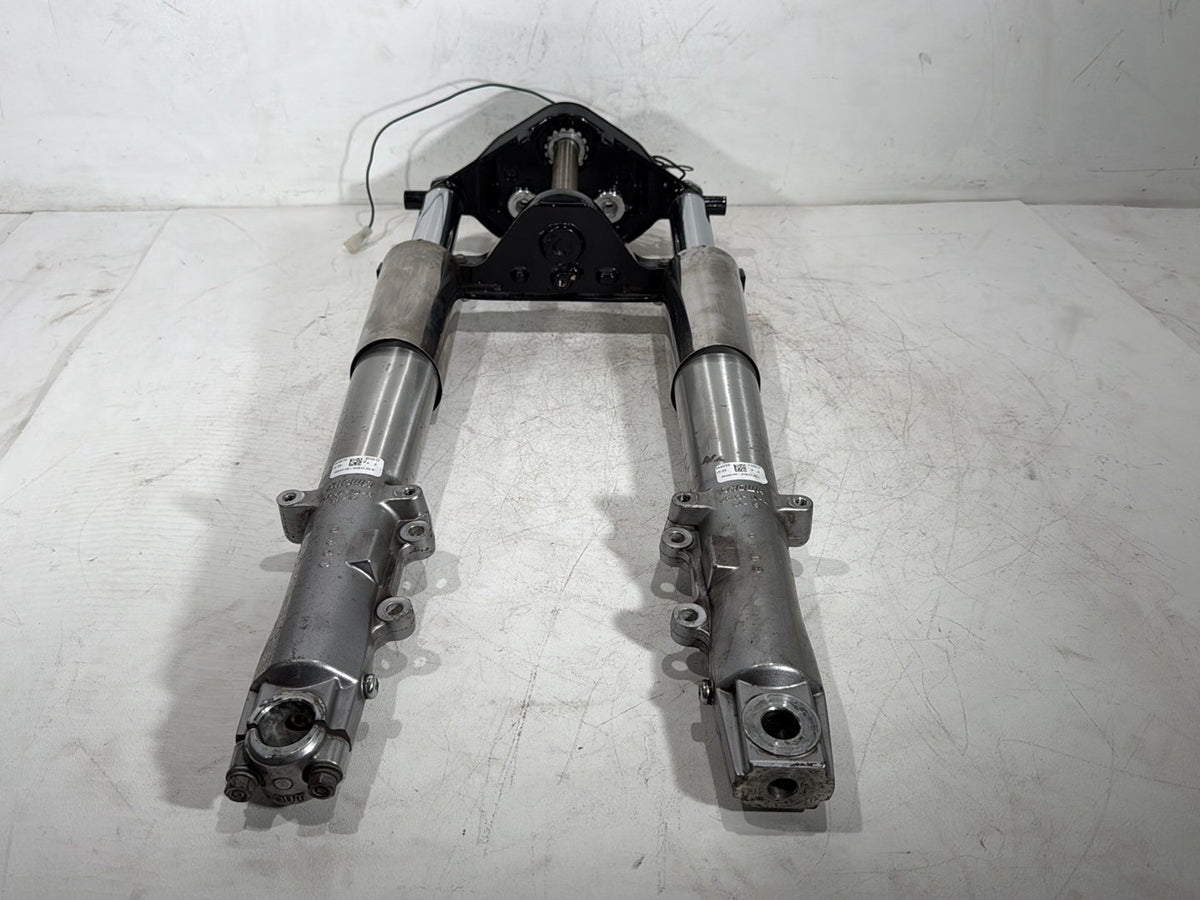 11 Harley Road Glide Touring OEM Front Triple Tree Set & LH RH Fork Legs Sliders